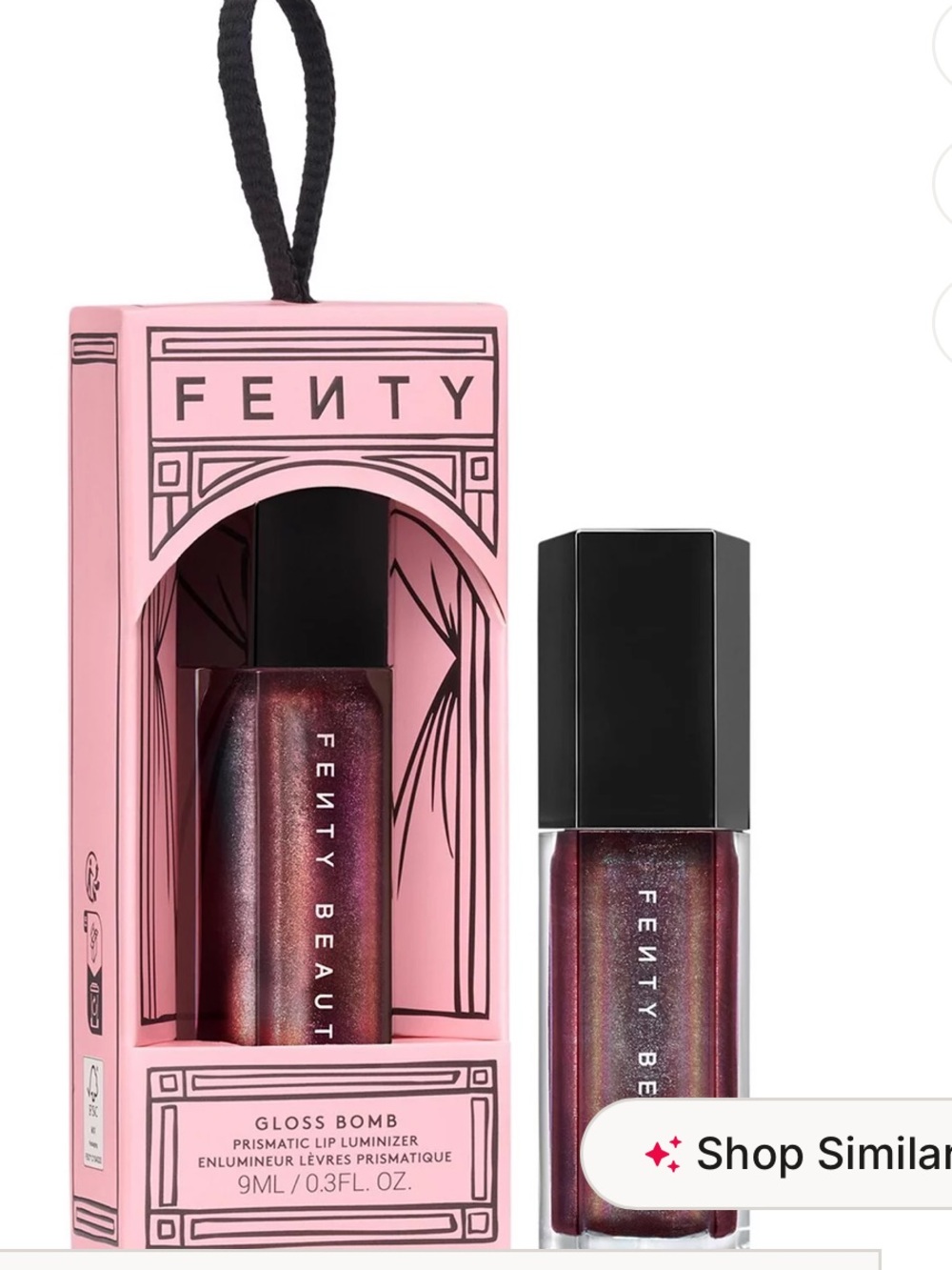 Fenty Beauty Gloss Bomb Prismatic Lip Luminizer - Shimmery Rose-Merlot